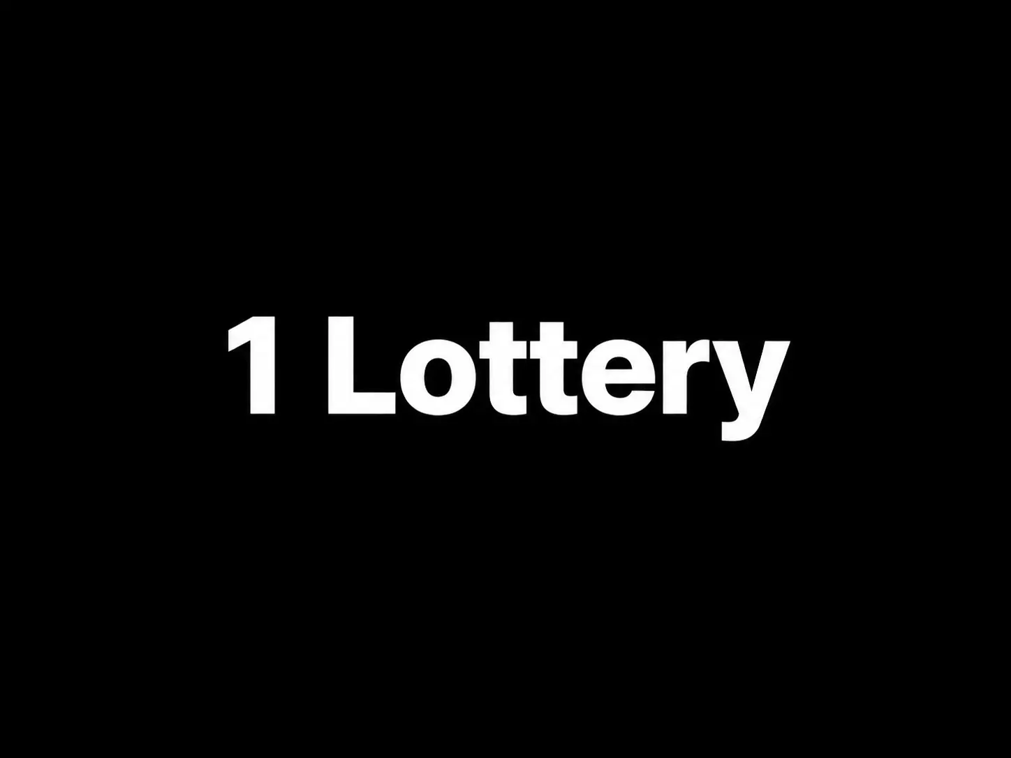1 Lottery